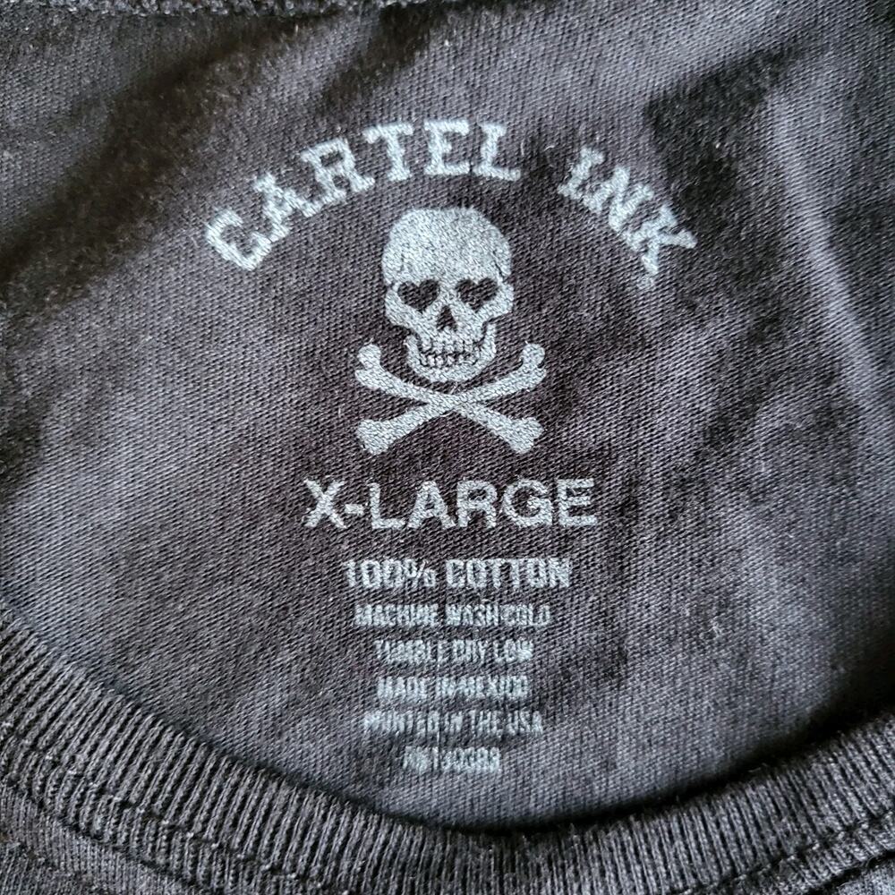 Cartel Ink Women's XL Cute af Tee Black White Graphic - Picture 2 of 7